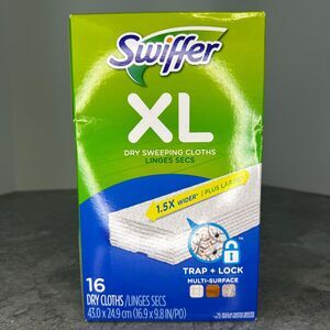 Swiffer Sweeper XL Unscented Dry Sweeping Cloth Refills (16-Count, 1-Pack) NEW